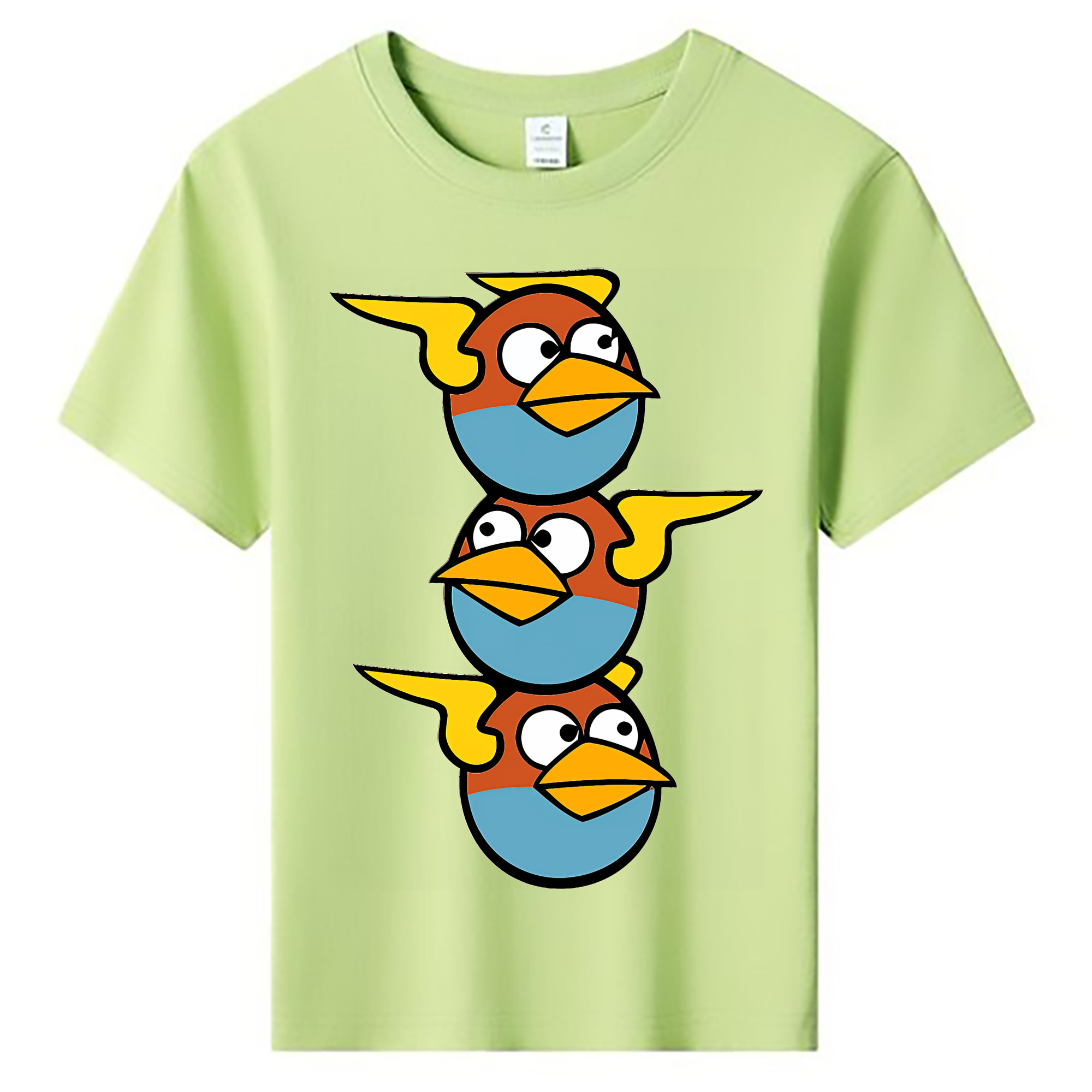 （画像用） Angry Birds アングリーバード 綿100％キッズTシャツ（フロントプリント）